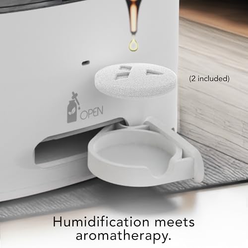Vornado MISTIC 8 Whole Room Ultrasonic Humidifier, Top-Fill, Aromatherapy, 2-Gallon Tank, 3-Gallon Output, Warm or Cool Mist Humidifier, Automatic Humidity Control, Included Scent Pads - Image 4