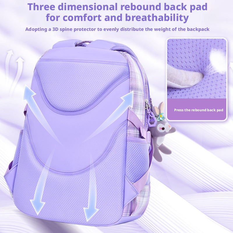 Sesame Baby Kids Backpack for Girls, Cute Cartoon Design - Image 2
