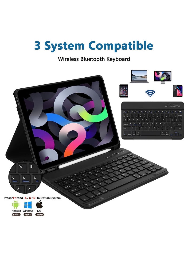 Generic iPad Air 5th Generation 10.9 Keyboard Case 2022,Detachable Wireless Keyboard with Pencil Holder,Smart Keyboard Case for iPad Air 5th Gen 2022/Air 4th Gen 2020 10.9 Inch  - Image 2