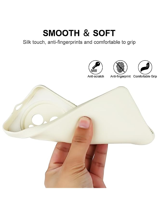 HuHa Case Cover Compatible For Honor Magic5 Pro ENKAY Hat-Prince Liquid Silicone Shockproof Soft Phone Case Beige - Image 3