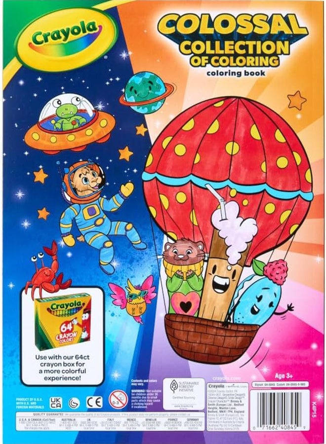 Crayola Colossal Collection of Coloring, 288 Coloring Book Pages, 2 Sticker Sheets, Coloring Book for Kids, Travel Activity - Image 5