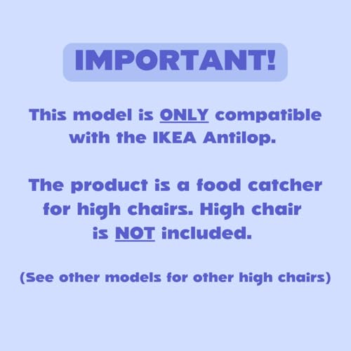 CATCHY Food Catcher Compatible with IKEA Antilop High Chair 11 Other High Chairs Highchair Sold Separately Baby Toddler Food Mess Catcher Premium Linen Inspired Under High Chair Accessory - Image 3