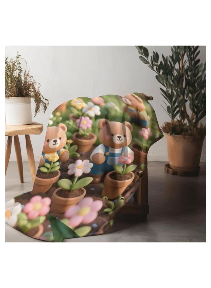 general Children's or student cartoon flannel thin blanket (warm and comfortable, suitable for sleep, games) 100cm*150cm - 407 - Image 5