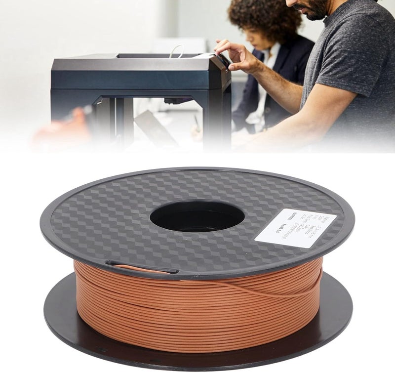 3D Printer PLA Filament, Unblockable Glossy Red Wood Filament 175mm., PLA Filament for Printing, 3D Printing Consumables with Excellent Adhesion - Image 2