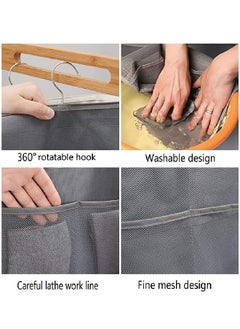 Generic 2 Pack Hanging Underwear Organizer for Closet, Double-Sided Wall Shelf Wardrobe Storage Bags, Oxford Cloth Space Saver Bag for Bra Underwear Underpants Socks (30 Pockets)  - Image 5
