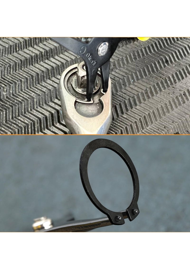 SYOSI Dual-Purpose Snap Ring Pliers Tool, Circlip Pliers Removal Pliers Removing Reassembling Tool, Dual-purpose Retaining Ring Plier C-clip Plier for 10mm-40mm Diameter Snap Ring - Image 2