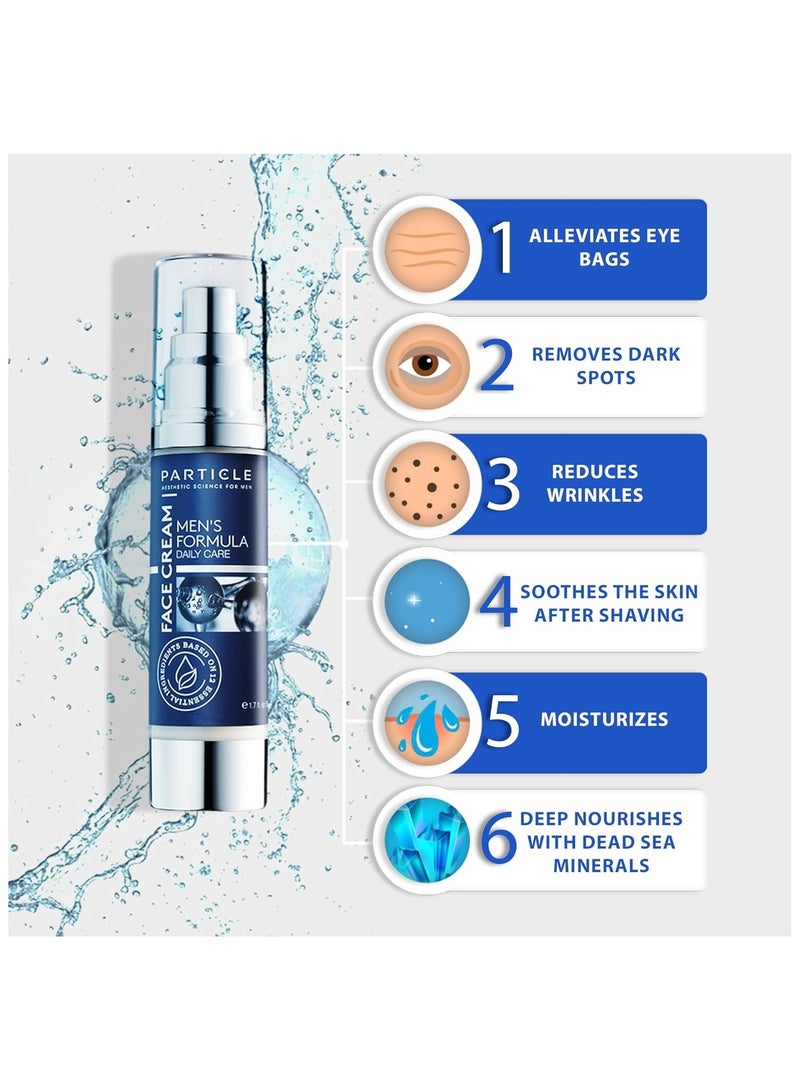 PARTICLE 6-in-1 Face Cream for Men Anti-Aging Moisturizer, Reduces Wrinkles, Dark Spots & Eye Bags, Pack of 1 (1.7 oz. - Image 3