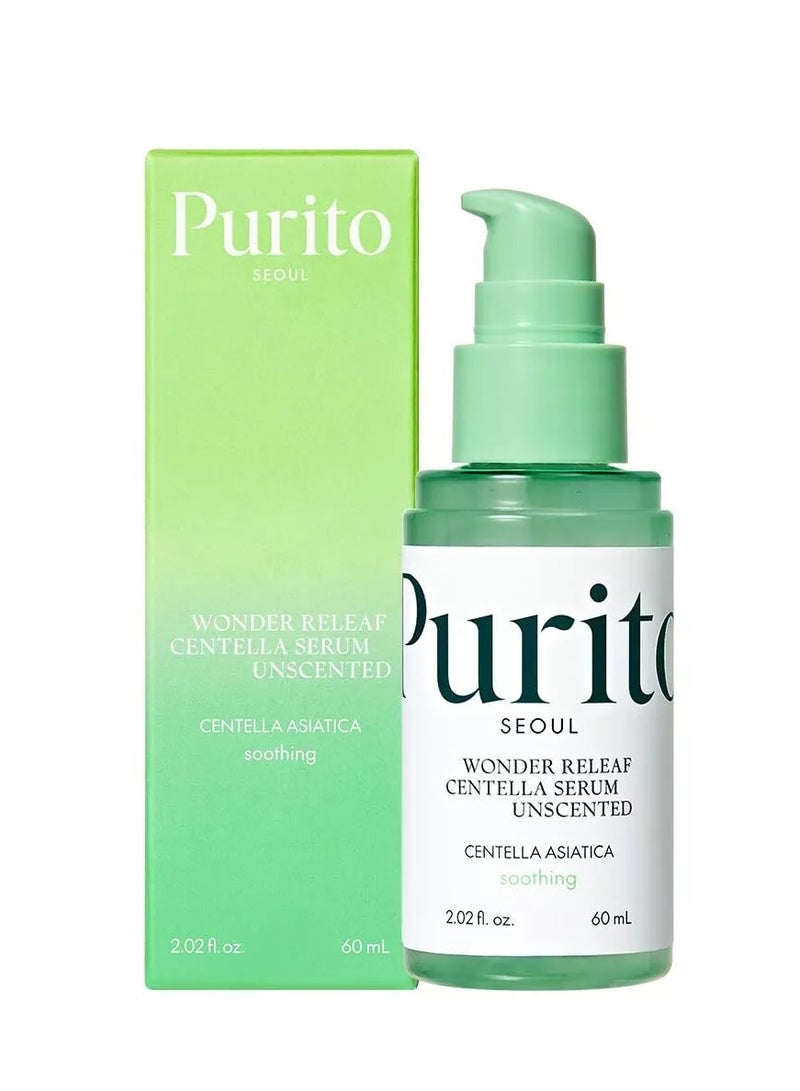 بوريتو سيروم سيول وندر ريليف سنتيلا بدون رائحة، أمبولة سنتيلا كورية للبشرة الحساسة، سيروم مهدئ للوجه من كي بيوتي، 60 مل، 2 أونصة سائلة