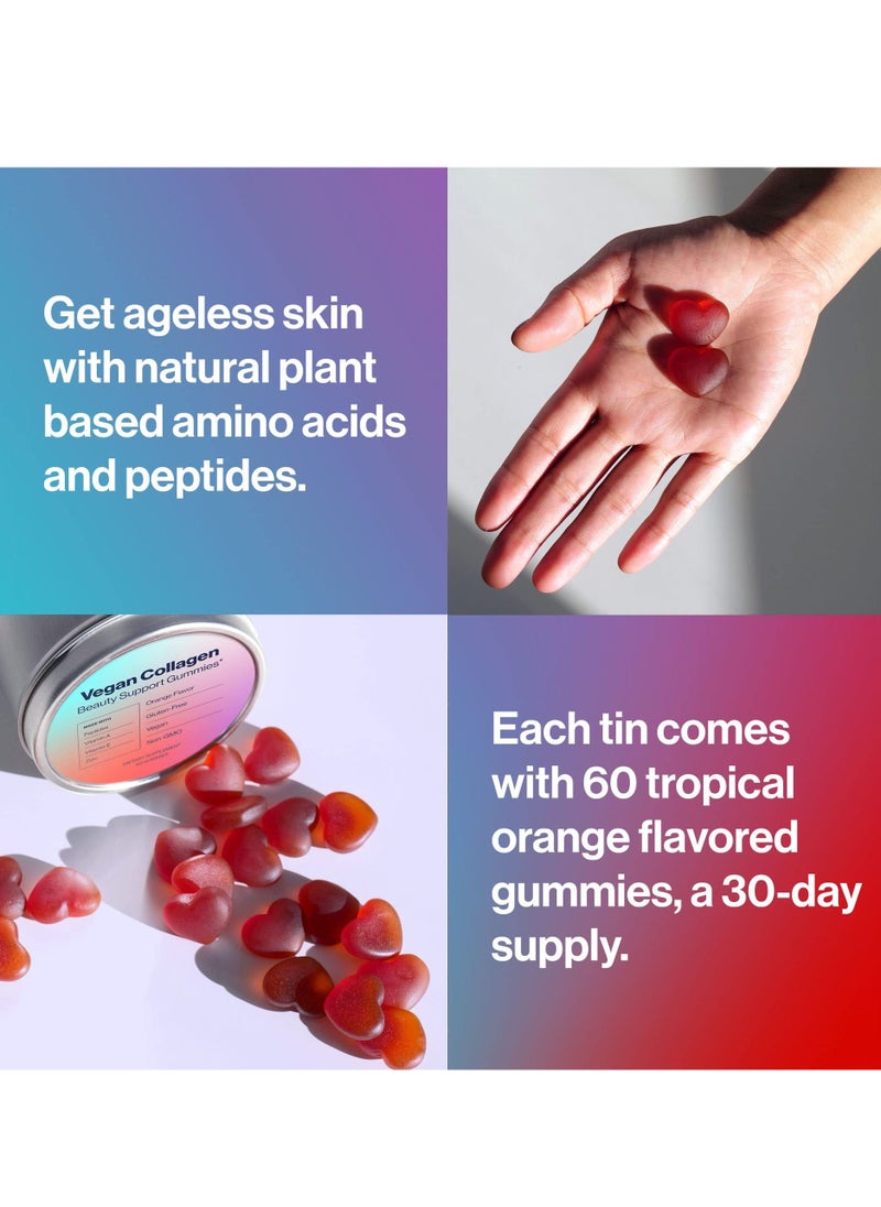 LINE ONE Collagen Peptide Gummy, With  VC+VE Strawberry Flavor Hair Skin & Nail Support Whitening,Dietary Supplement 60 Gummies  - Image 4