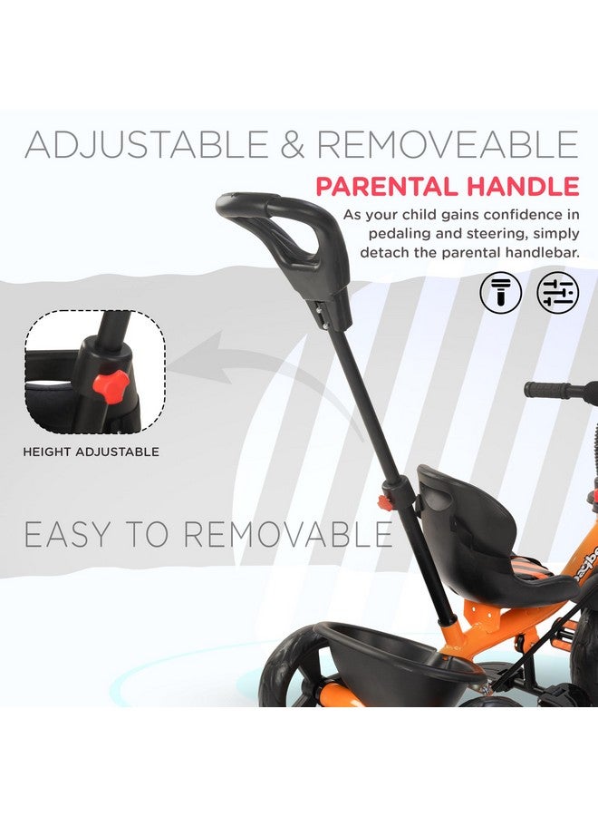 BAYBEE Baybee Baby Tricycle for Kids, Smart Plug & Play Kids Cycle with Eva Wheels, Bell, Storage Baskets & High Backrest | Kids Tricycle Trike | Baby Cycle for Kids 2 to 5 Years Boy Girl (Trixg Pro Orange) - Image 5