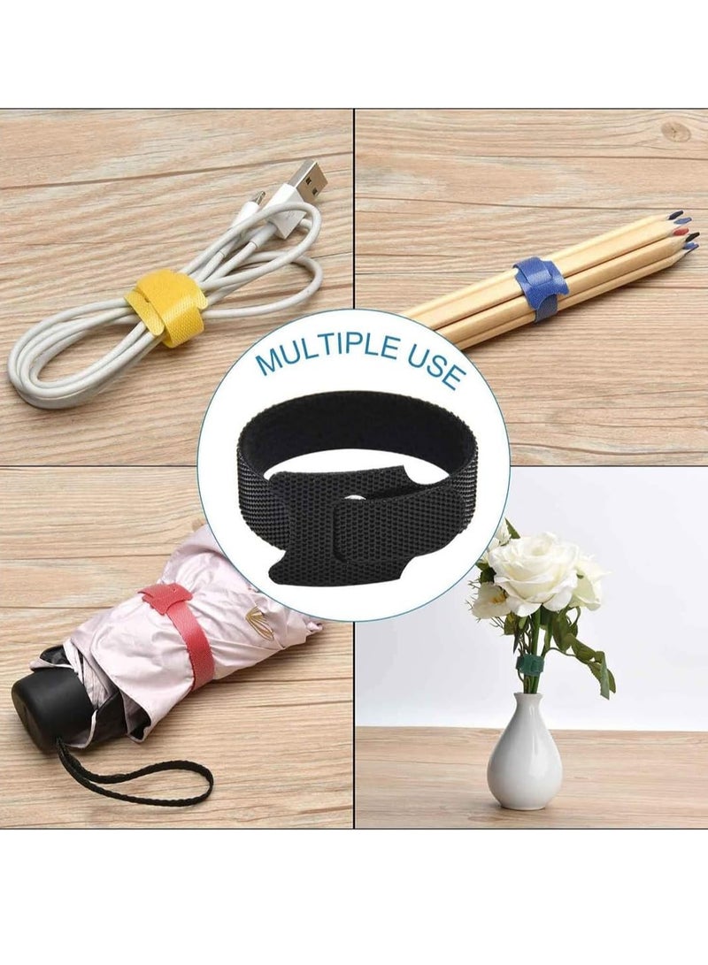 120 Pieces Of 6-Inch Reusable Multi-Purpose Cable Ties For Wire Organization And Adjustable Cable Organization, Available In 5 Colors - Image 4
