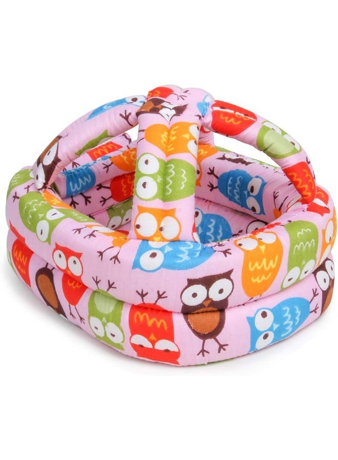 FLYPARTY Adjustable Infant Baby Toddler Protective Hat Helmet Safety Cap (Red Owl) - Image 2