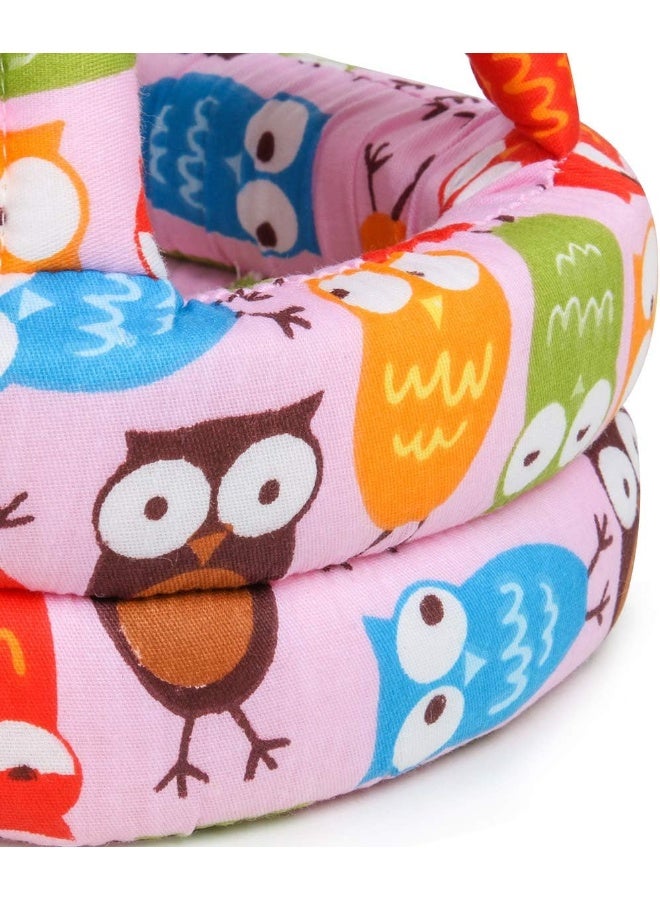 FLYPARTY Adjustable Infant Baby Toddler Protective Hat Helmet Safety Cap (Red Owl) - Image 4