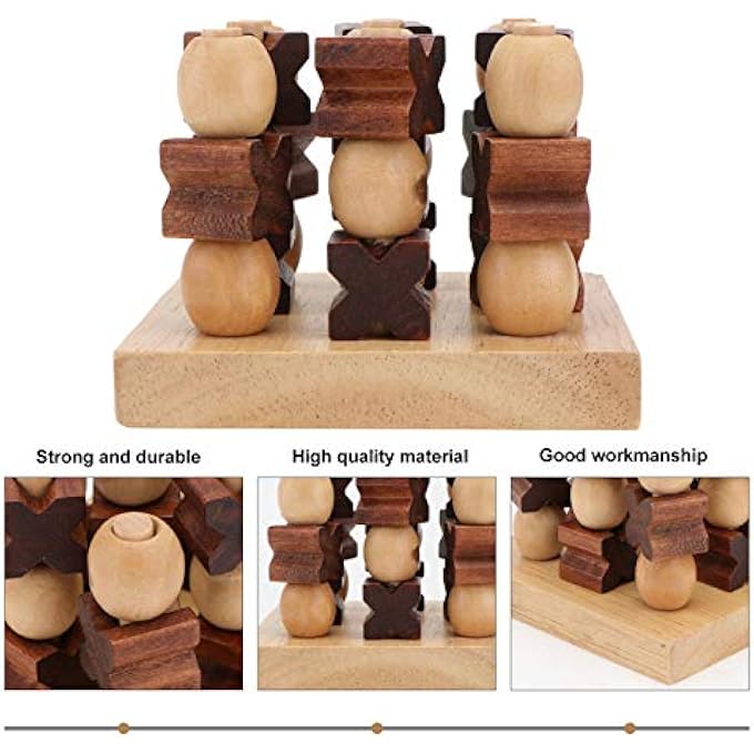 نوبيستي 3D خشبي اصبع القدم لعبة المجلس للأطفال الأسرة منضدية لعبة الأسرة استراتيجية الخشب 1 مجموعة - Image 5