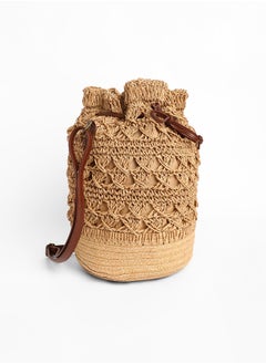Haute Sauce Women's The Straw Bucket Bag - Beige  - Image 5