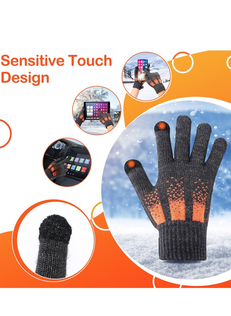 سيوسي بطانات القفازات ساخنة، 98 ℉-104 ℉-113 ℉ قفازات USB ساخنة للرجال والنساء، رقيقة الحياكة شاشة قابلة للمس قفازات التدفئة الدافئة، الأيدي الساخنة قفازات ساخنة كهربائية لالتهاب المفاصل العمل في فصل الشتاء - Image 3