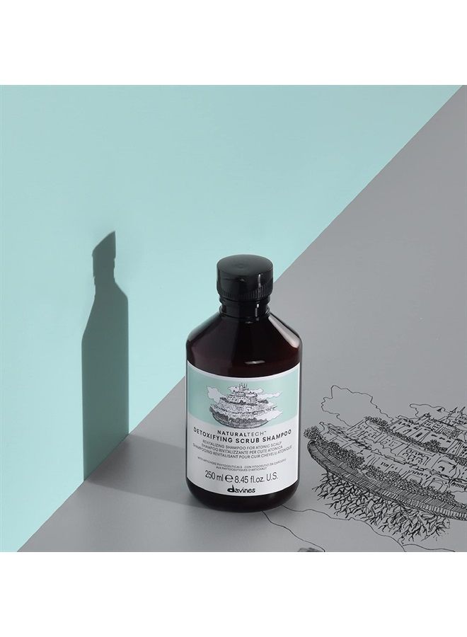 Davines Naturaltech DETOXIFYING Scrub Shampoo, Deeply And Gently Cleanse Hair And Scalp, 8.45 Fl. Oz. - Image 2