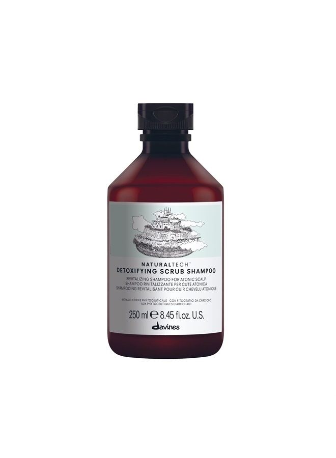 Davines Naturaltech DETOXIFYING Scrub Shampoo, Deeply And Gently Cleanse Hair And Scalp, 8.45 Fl. Oz. - Image 1