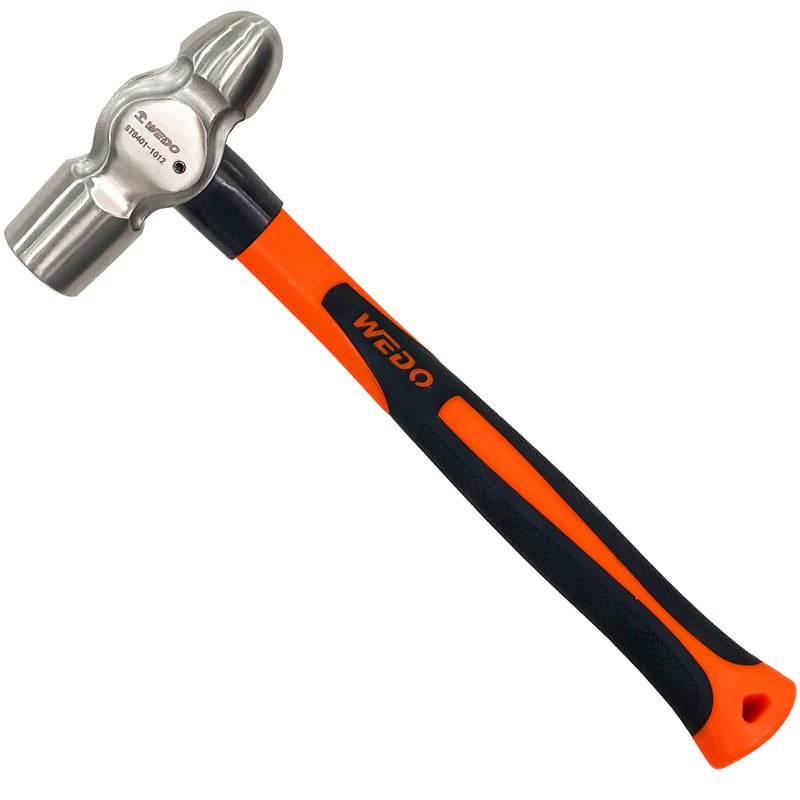 WEDO 05lb Ball Pein HammerStainless Steel Ball Peen Hammer With Fiberglass HandleLength 280mmDieforged Hammer Head 230gShockresistantCorrosion Resistant Drilling Hammer