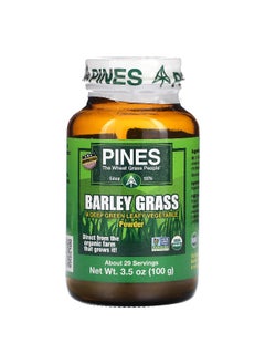 Pines International Pines International, Barley Grass Powder , 3.5 oz (100 g)  - Image 1