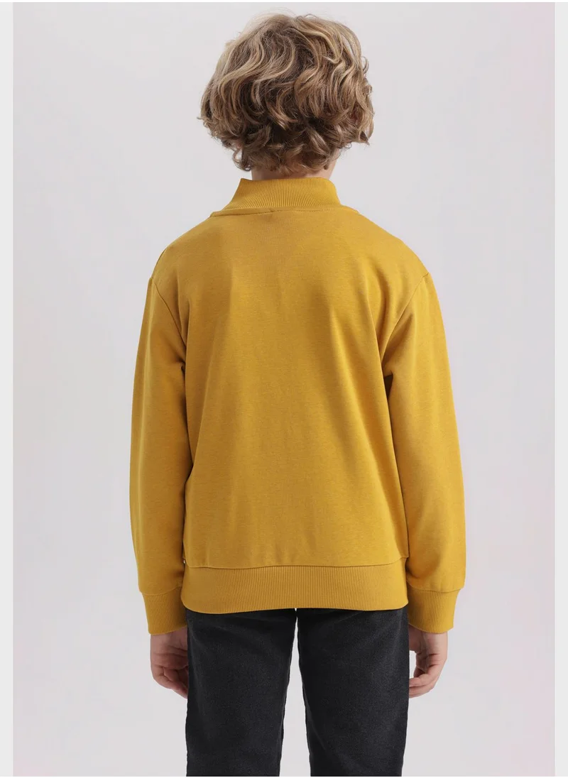 DeFacto Kids Essential Half Zip Sweatshirt