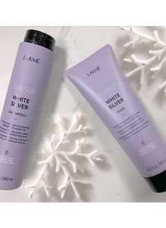 LAKME Teknia Silver White Shampoo and Mask for Gray and Oily Color Enhancer 250 ml  - Image 2