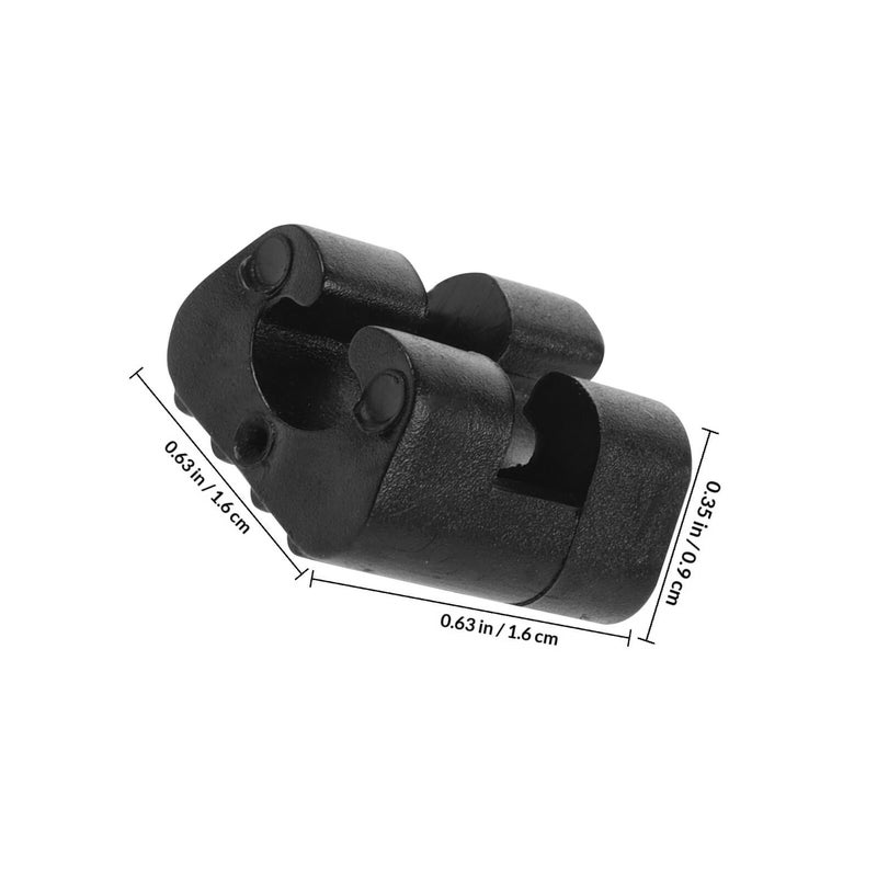 50pcs Non Slip C Shape Chair Leg Pads Floor Protectors for Hardwood Black - Image 3