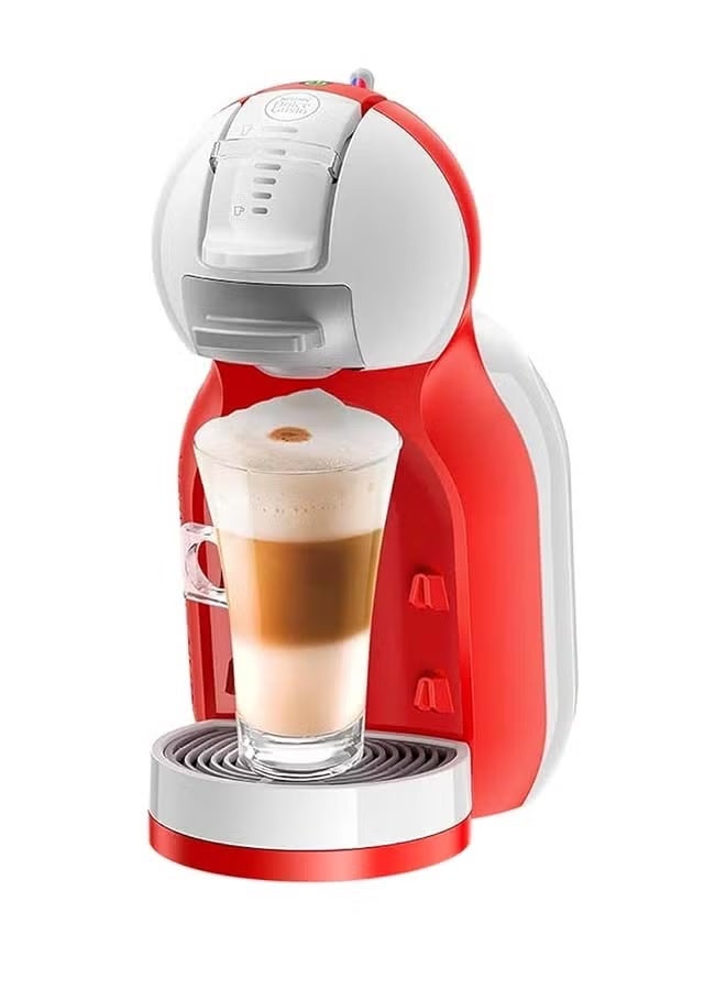 دولسي قوستو DOLCE GUSTO Nestle Duoqu Kusi Automatic Fully Automatic Capsule Coffee Machine Mini Me Penguin Red Independent Compact Easy to Operate Fast Heating 0.8L 1500 W MD9770. WR أحمر/أبيض/شفاف - Image 1