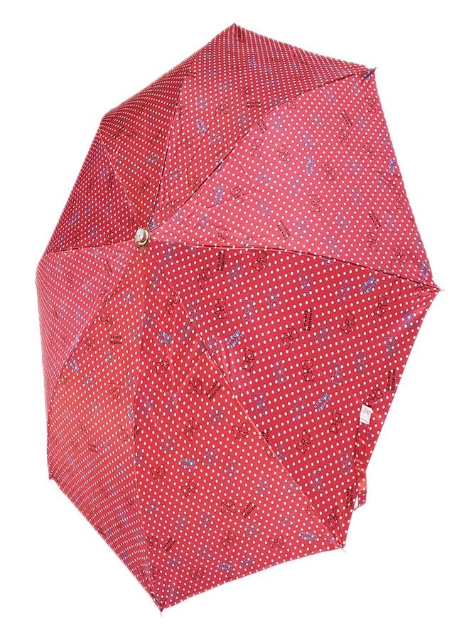 RAINPOPSON 2 Fold Printed Big Size Umbrella for Women & Men UV Protection Office Umbrella Combo for Girls/Men/Women (Multicolor & Red Printed) - Set of 2 - Image 5