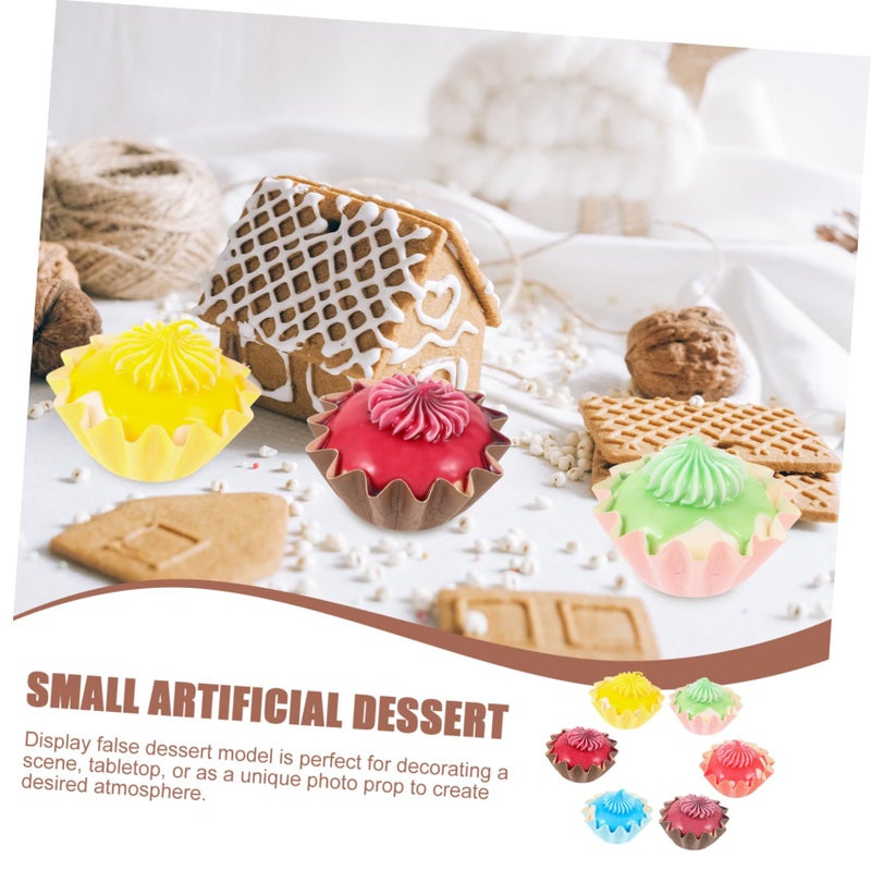 6 Pieces Faux Dessert Simulation Props for Tabletop Decoration Photography Styling - Image 3