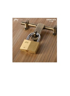 Godrej Godrej Locks Sherlock Solid Brass Padlock With 3 Keys (70 MM)  - Image 3