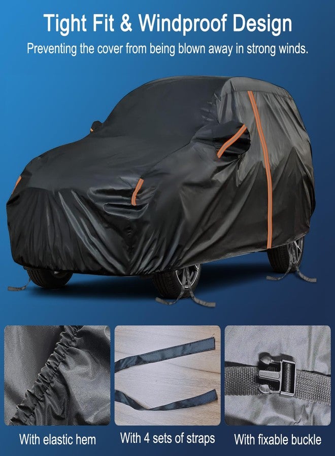 غطاء سيارة SUV مصمم خصيصًا لسيارة بورش كايين 2011-2025 (باستثناء نسخة الكوبيه)، غطاء كامل مقاوم للماء لجميع الأحوال الجوية، حماية من الشمس والمطر والأشعة فوق البنفسجية والثلج والغبار، مزود بسحاب - Image 5