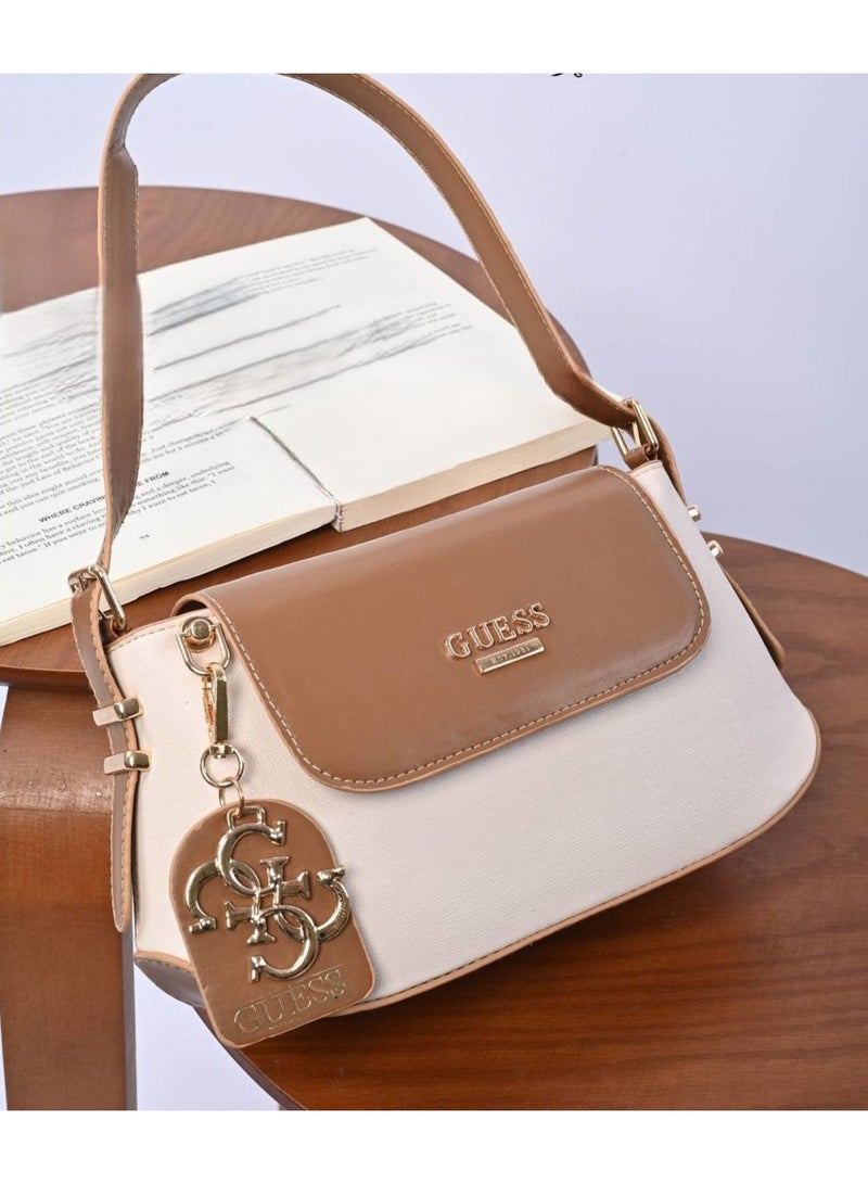 GUESS Luxury brown leather women's bag