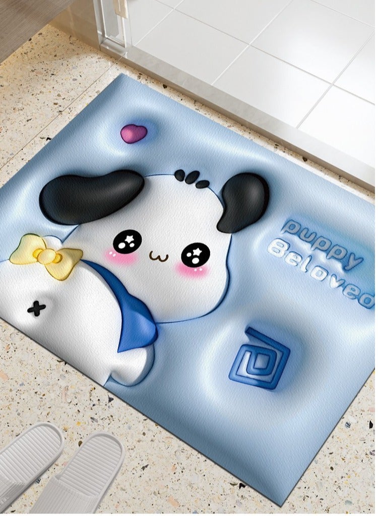 Mei Lifestyle Diatom Mud Anti Slip 3D Bathroom Mat Stylish & Super Absorbent With Soft Material (45cmX70cm)  - Image 1