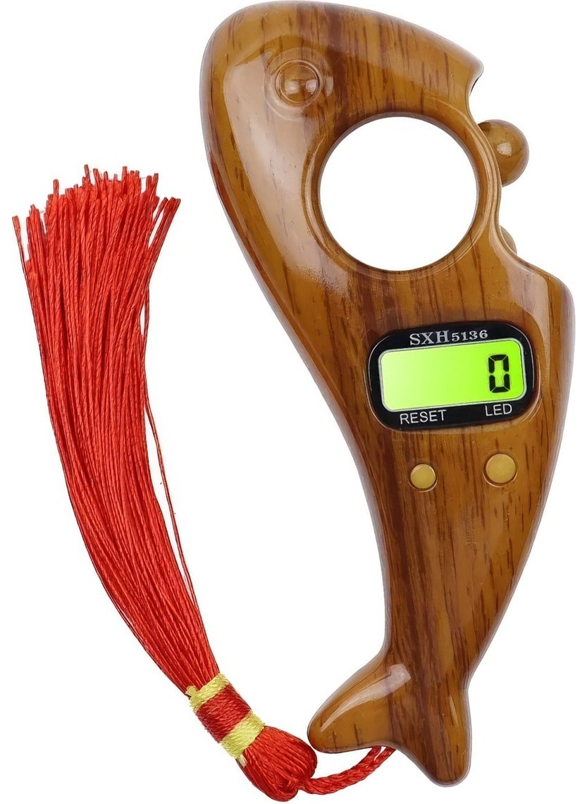 Bizimevde Beaded Led Illuminated Chanting Machine (Coffee)  - Image 1