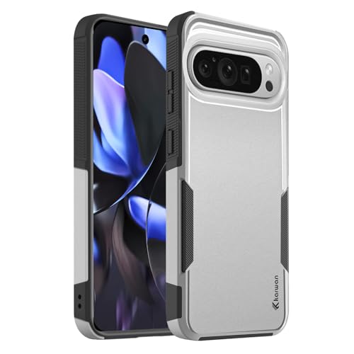 KARWAN Shockproof Back Case Cover Compatible with Google 9/10 Proxl, Heavy Duty Case with 360 Degree Camera Protection, Dual Layer Rugged Bumper Protection Cover with Matte Finish (White) - Image 1