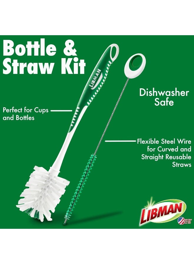 Libman مجموعة فرشاة زجاجات وأطباق ليبمان - Image 4