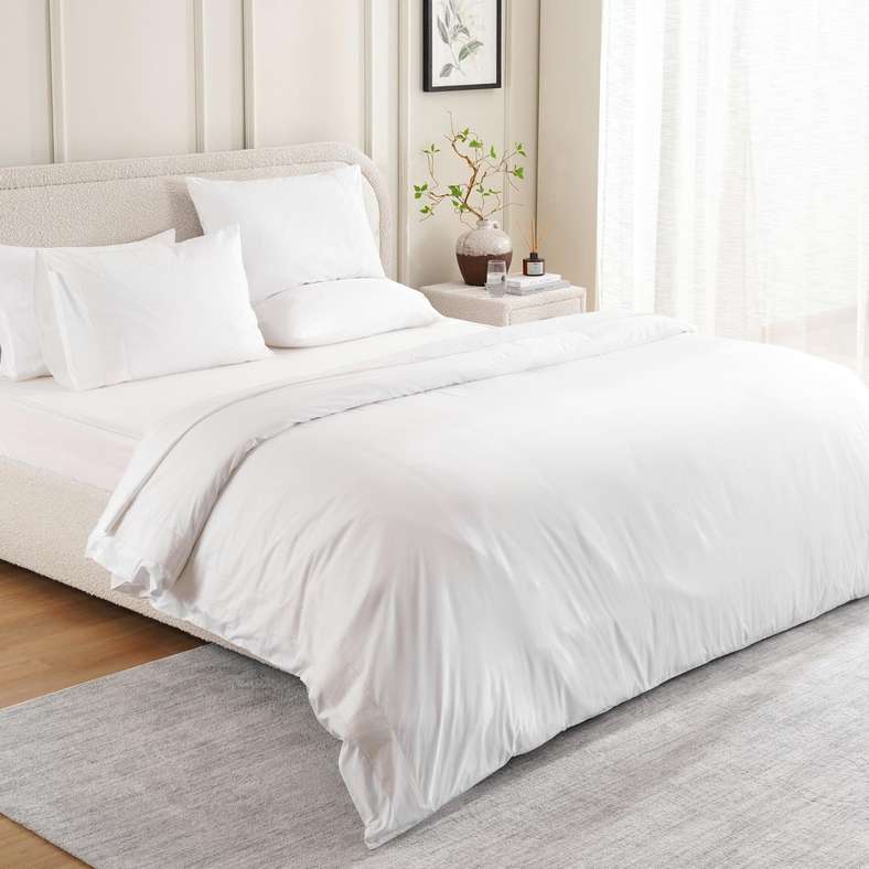 Pan Home Urban Studio Unique Applique 3-Piece King Duvet Cover Set 230x220cm - White