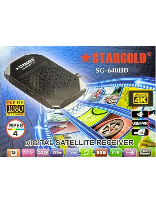 Stargold STARGOLD SG-640HD PRO Digital Satellite Receiver with Full HD 1080p, Ultra HD 4K, USB PVR, and MPEG4  - Image 3