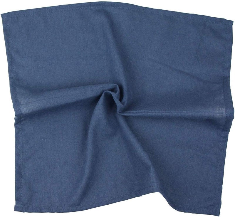 INFEI Solid Color Polyester Linen Blended Thin Dinner Cloth Napkins - Set of 12 (40 x 40 cm) - for Events & Home Use (Aegean) - Image 4