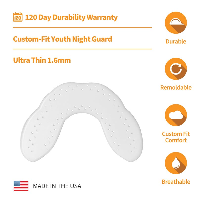 SOVA Junior Night Guard, Spring Green - 1.6mm Thin - Custom-Molded Fit - Protects Against Nighttime Teeth Grinding & Clenching - Odor & Taste Free - Remoldable Up to 20 Times - Image 4