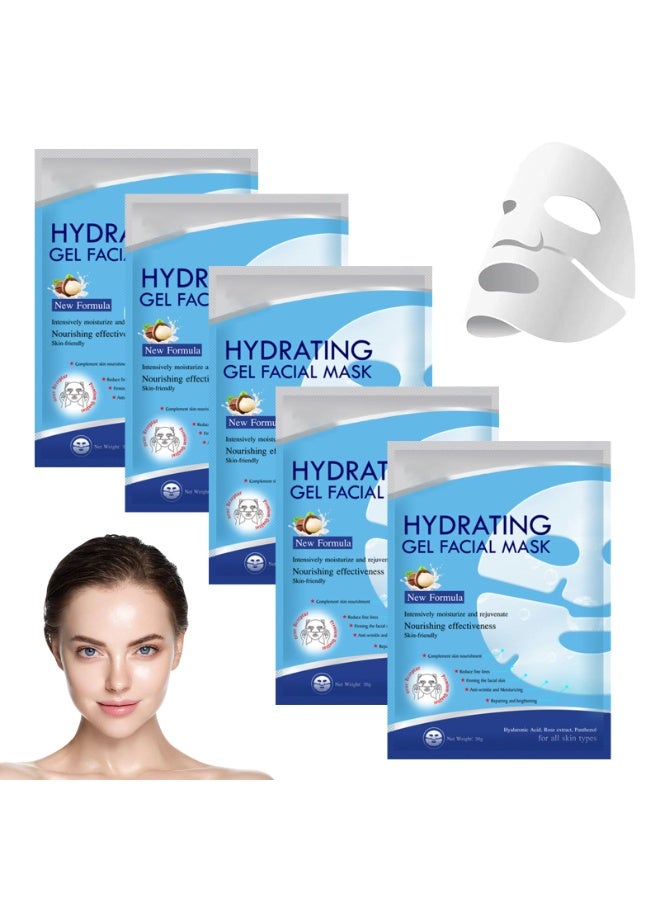 KASTWAVE 5 PCS Deep Collagen Overnight Mask, Hydrating Overnight Hydrogel Mask, Pore Minimizing, Slow Down Skin Aging, Improving Skin Elasticity, Suitable for All Skin Types  - Image 1