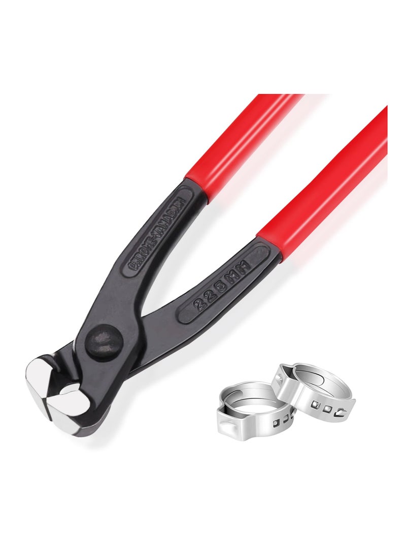 Single Ear Clamp, 9inch Pincer Carbon Steel Ear Clamp, Pliers Tool Install, Remove Clamp Crimp Pliers Nail Puller, Clamp Crimping for repairing pipes, fuel lines, Nail Puller, Hand Clamp Cutter - pzsku/Z0CAC2546BA12863EFA7FZ/45/_/1721276270/63002f08-c1aa-49a4-9be7-88734d61a0f6