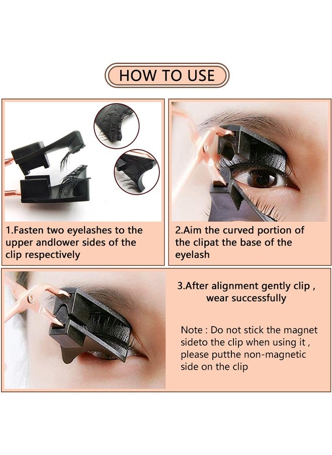 HY Magnetic False Eyelashes Dual Magnetic Eyelashes Without Eyeliner or Glue, 3D False Eyelashes Naturally Thick  - Image 5