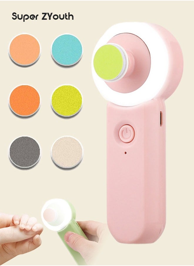 Super ZYouth Electric Baby Nail Trimmer With Light, 6 Replacement Pads For Infant, Newborn, Toddler  - Image 1