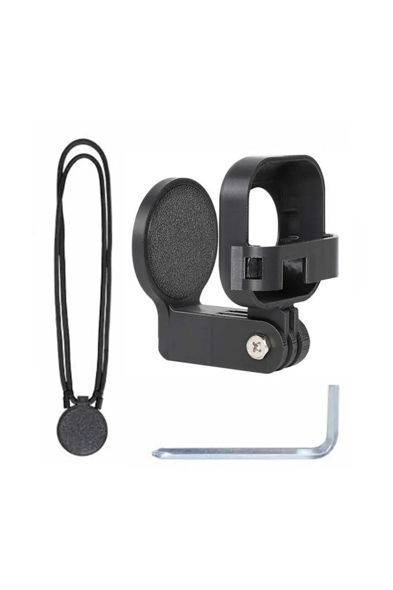 black color Insta360 GO Ultra Magnetic Expansion Bracket Concealable Quick Release Adjustable Rope B