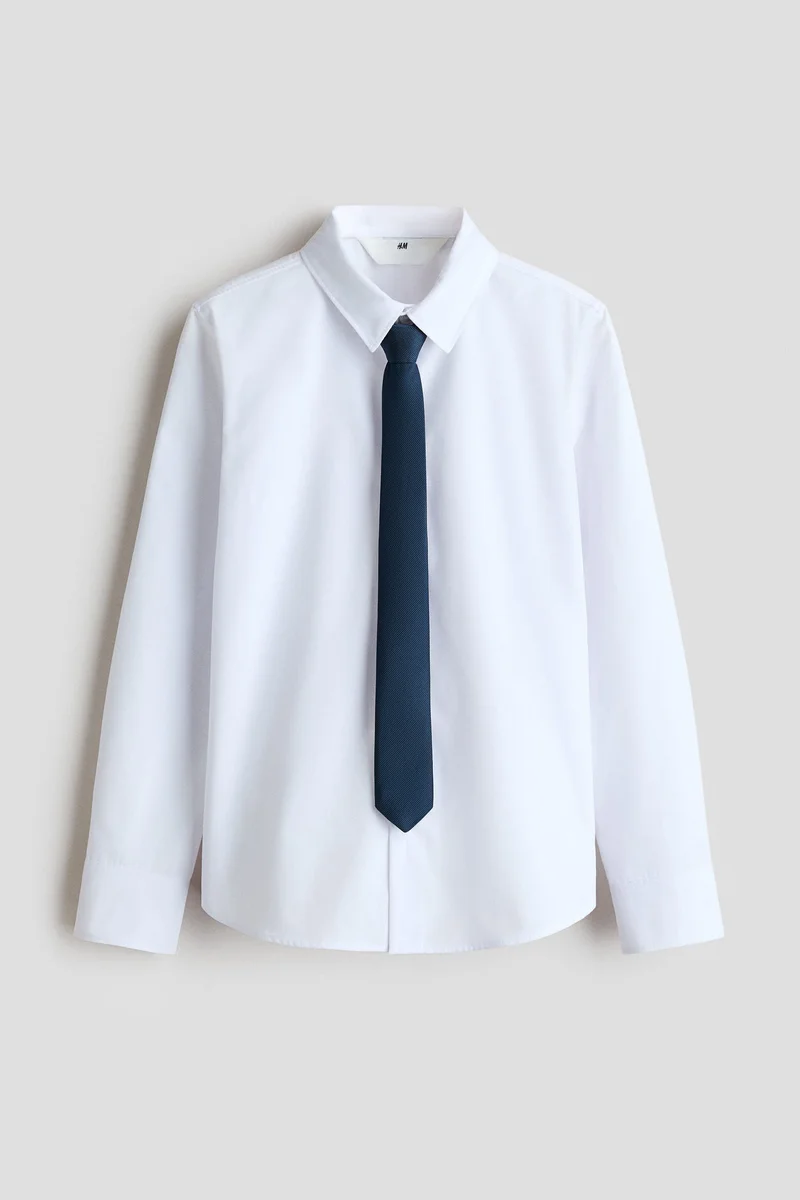 H&M 2-piece shirt and tie set