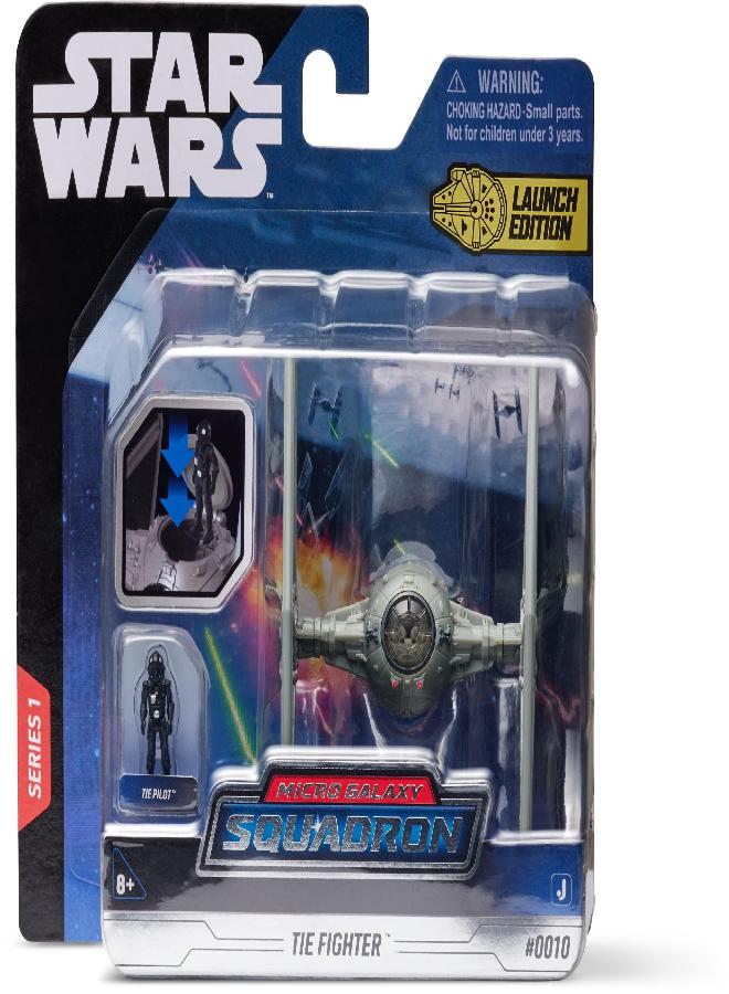 Star Wars Micro Galaxy Squadron Light Armor Class TIE Fighter - 3-Inch Vehicle with 1-Inch TIE Pilot Micro Figure - Image 5