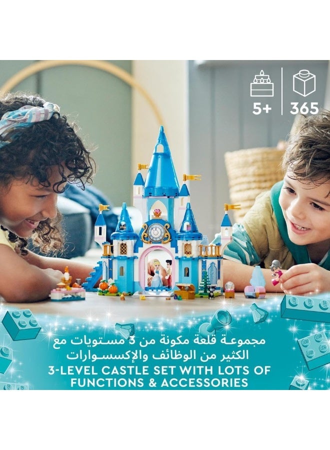 LEGO Disney Princess Cinderella and Prince Charming’s Castle 43206 Building Kit (365 Pieces) - Image 2