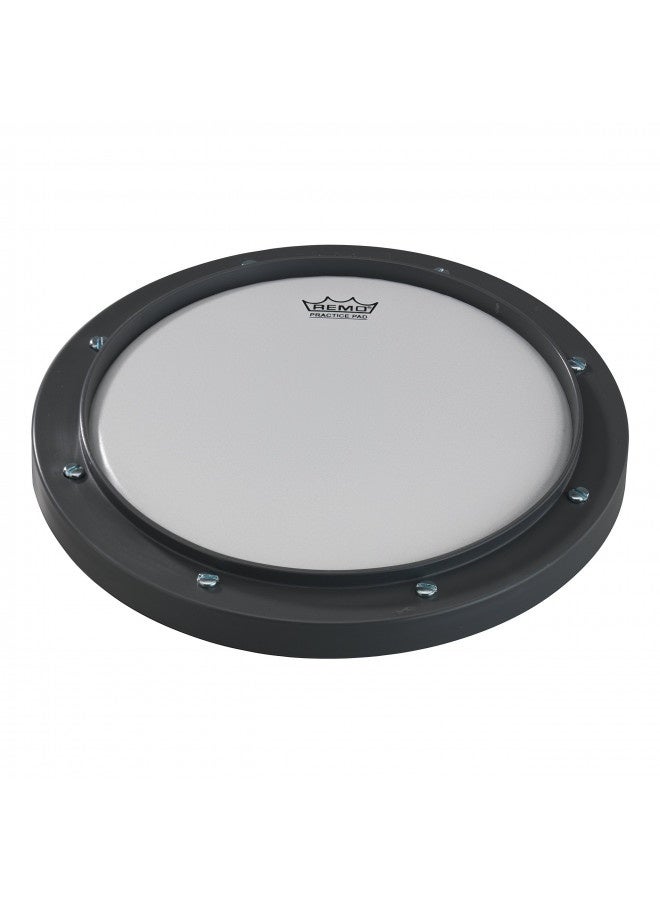 Remo Remo Rt-0010-00 10" Grey Tunable Practice Pad With Ambassador Coated Drumhead 